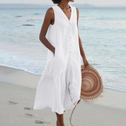 Elina Jurk | Luchtige Zomerjurk voor Dames met Taille-accent en Flatterende Pasvorm