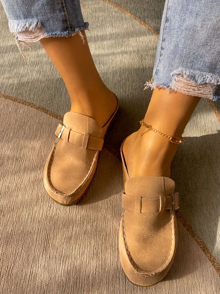 Andrea™ Elegante Suède Slippers | Luxe Comfort en Minimalistische Stijl voor Binnen & Buiten