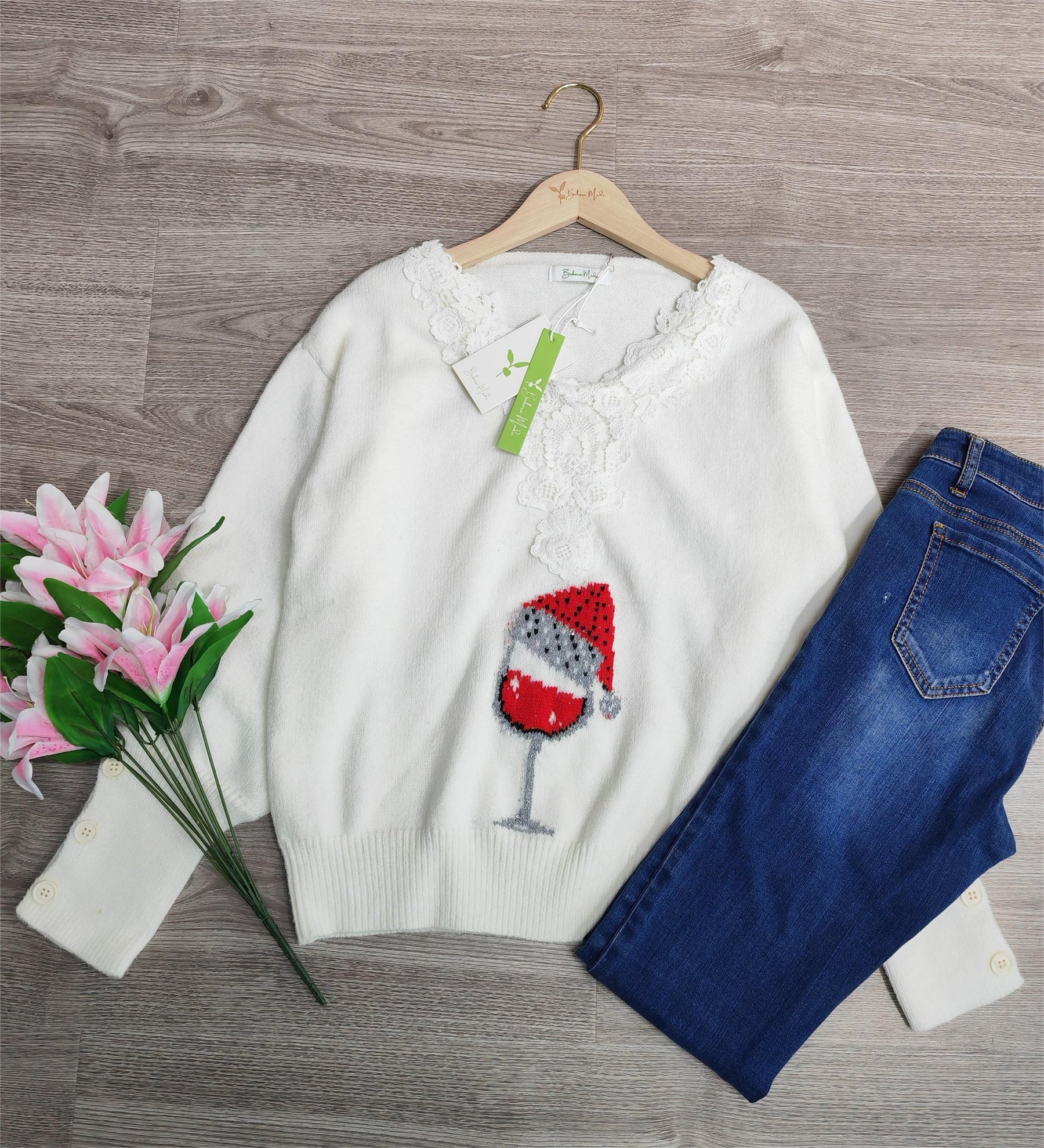 Arika | Elegante trui met ronde hals