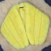 Ariana Faux Fur Cape | Elegant Dames Cape van Zacht Imitatiebont voor Feestelijke Gelegenheden