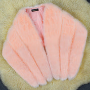 Ariana Faux Fur Cape | Elegant Dames Cape van Zacht Imitatiebont voor Feestelijke Gelegenheden