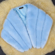 Ariana Faux Fur Cape | Elegant Dames Cape van Zacht Imitatiebont voor Feestelijke Gelegenheden