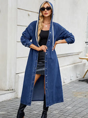 Alessia Trenchcoat | Lange Denim Damesjas met Tijdloos Silhouet en Moderne Flair