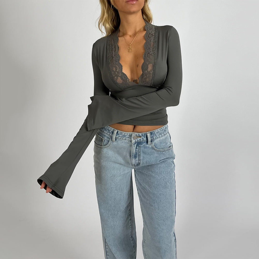 Celeste Lace Top | Dames Top met Verfijnde Kantdetails en Flatterende Pasvorm