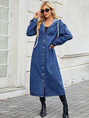 Alessia Trenchcoat | Lange Denim Damesjas met Tijdloos Silhouet en Moderne Flair