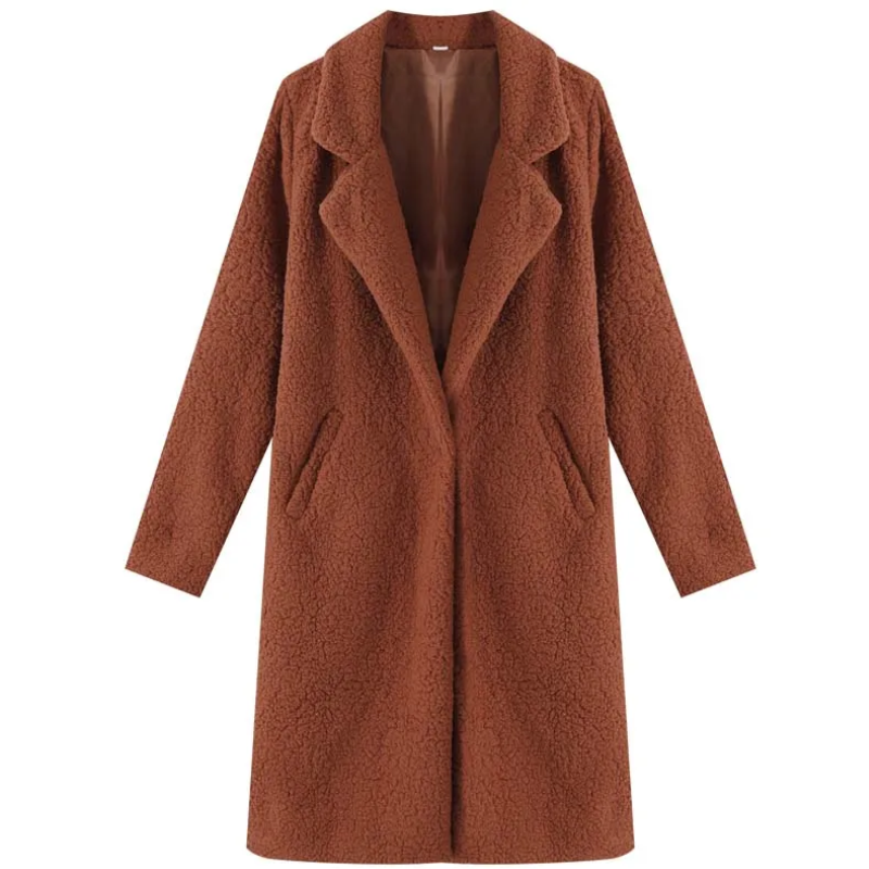 Noor Winterjas | Warme Lange Jas voor Dames met Hoge Kraag en Zachte Voering