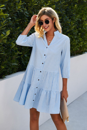 Andria Jurk | Tijdloze Geruite Jurk met Elegante Pasvorm en Luxe Comfort