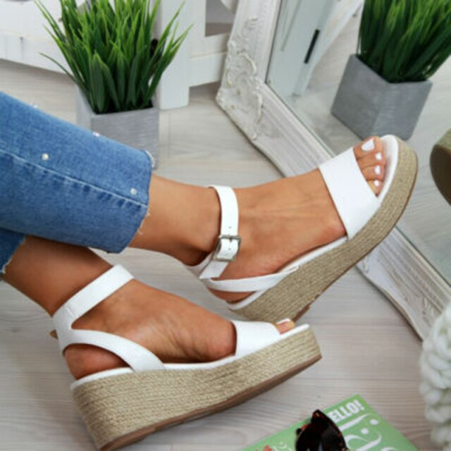 Espadrille Femme™️ Sandalen | Modieuze Dames Sandalen met Extra Dikke Zool en Comfort Fit