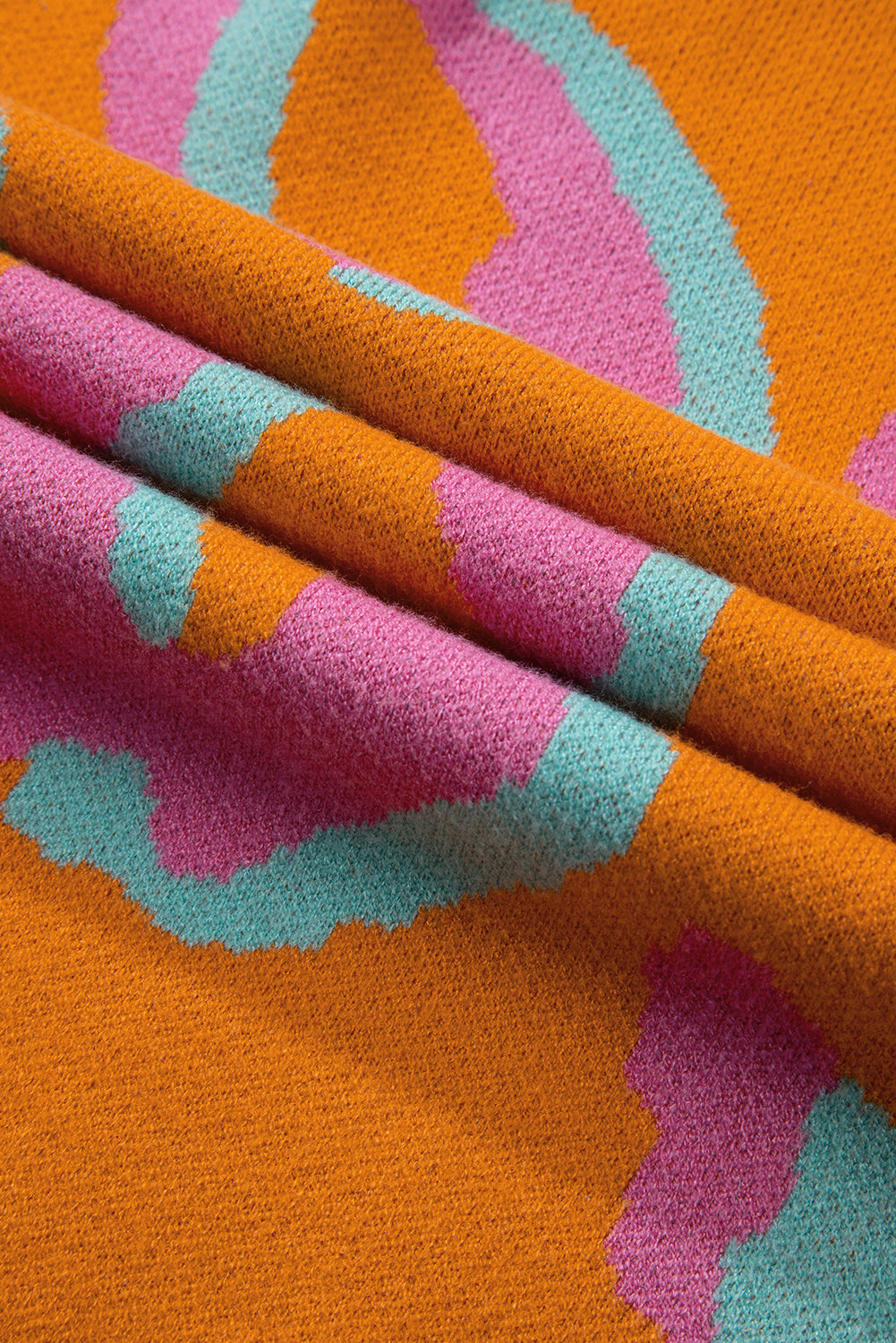 Luna Trui | Levendige Luipaardprint Colorblock Trui voor dames