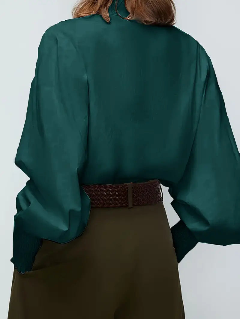 Albina™ Lantern Sleeve Blouse | Elegante Blouse met Lantaarnmouwen en Tijdloze Klasse