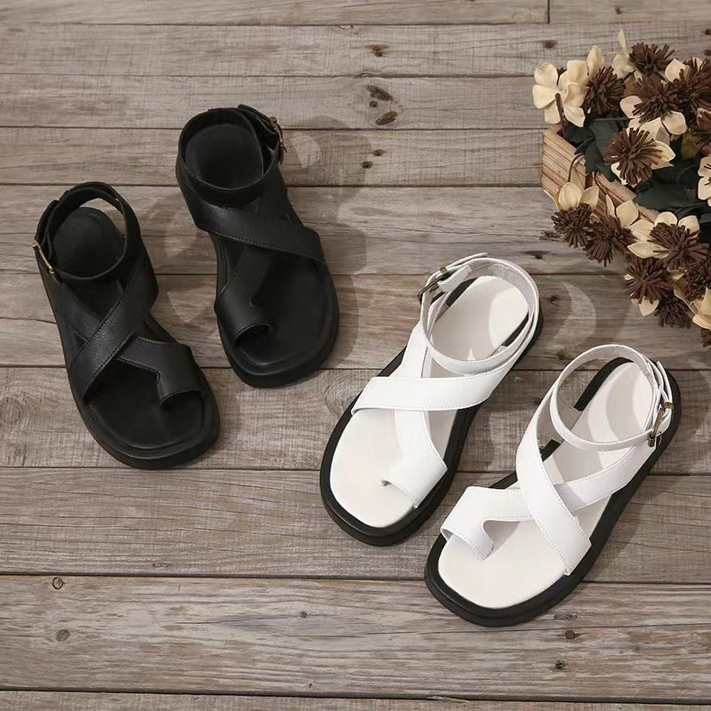 Afrozeh™ Dikke Gladiator Sandalen | Trendy Zomersandalen met Comfort, Grip en Duurzaamheid