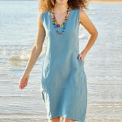 NAMAN Mouwloze Jurk | Tijdloos Design