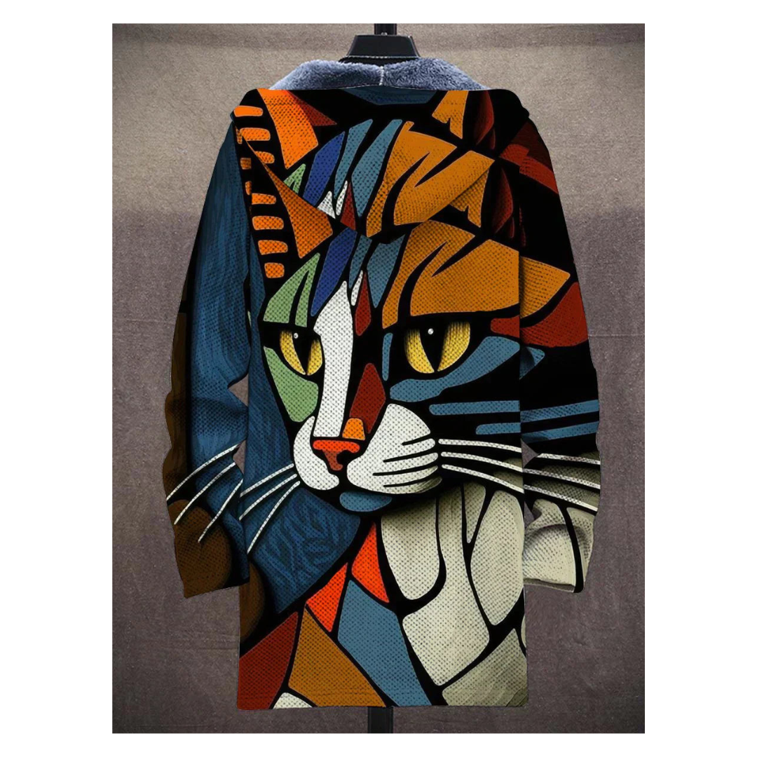 Giulia Fudus StreetArt Hoodie met Rits | Taillering, Verstelbare Capuchon en StreetArt Design