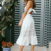 Boho™️ White Dress | Luchtige Zomerjurk met Elegante Pasvorm en Boho-Stijl