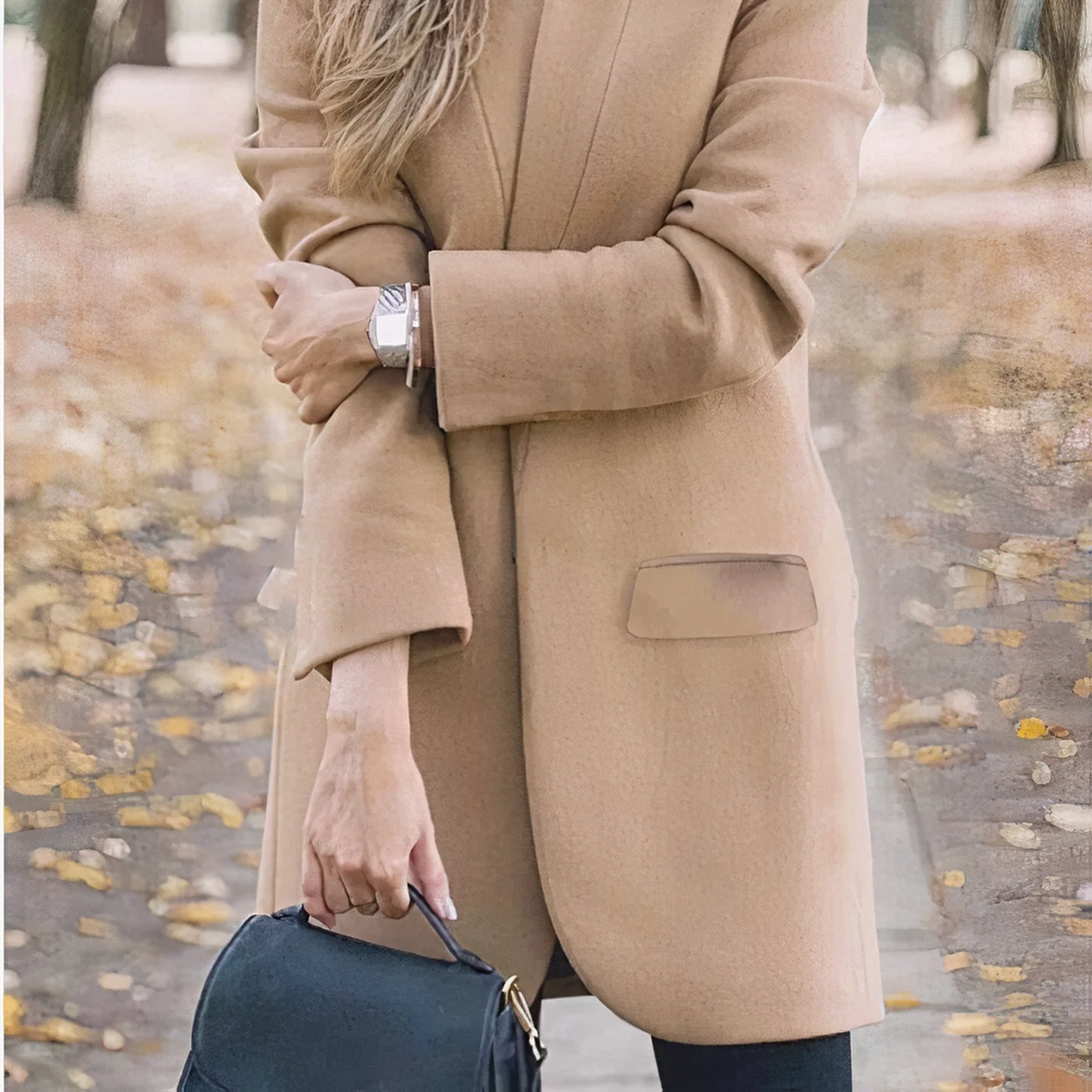 Elvira Trenchcoat | Lange Jas met Getailleerde Pasvorm en Tijdloze Elegant