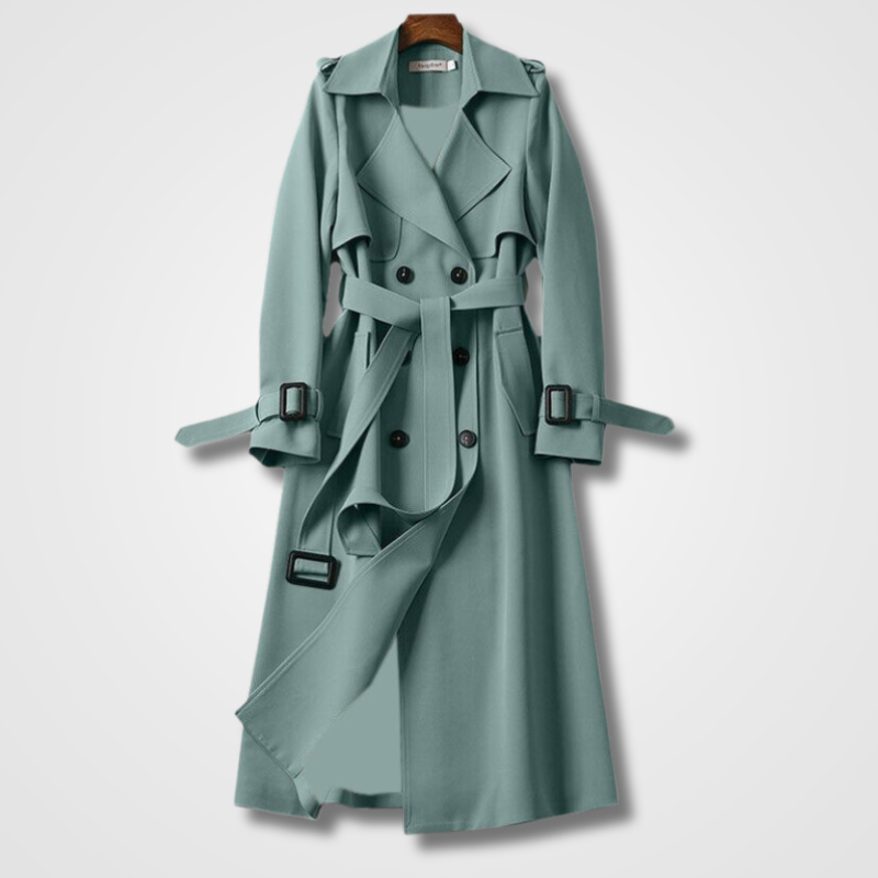 Anneliese Trenchcoat | Waterafstotende Damesjas met Verstelbare Taille en Dubbele Sluiting