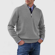 Matteo Half Zip Trui | Heren trui met halve rits van warme, zachte stof