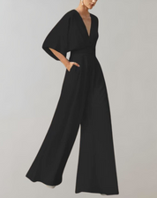 Dames Jumpsuit Wijde Pijpen Feestelijk Bruiloft Gast Avond Elegant - Wit / Roze / Blauw - Maelen