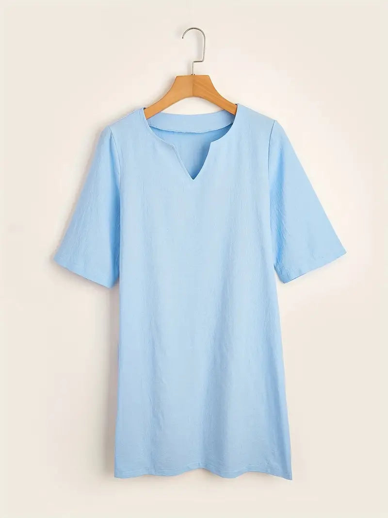 Caelina Jurk | Elegante 3/4 Mouw Jurk voor Dagelijks Comfort en Stijl