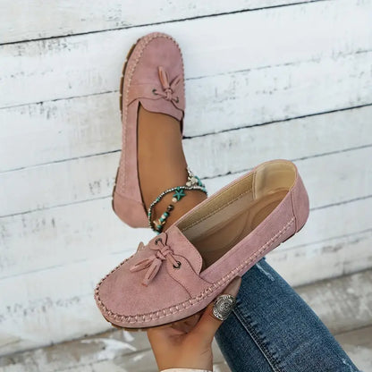 Alexis Loafers | Orthopedische Vintage Instappers Mocassins met Strik en Ergonomisch Comfort