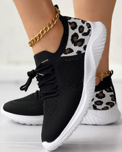 Leonaora Sneakers | Trendy Luipaard Print Sportschoenen met Perfect Draagcomfort