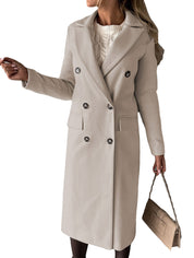 Aeris™ Winter Trenchcoat | Warme Damesjas met Reverskraag in Klassiek Design
