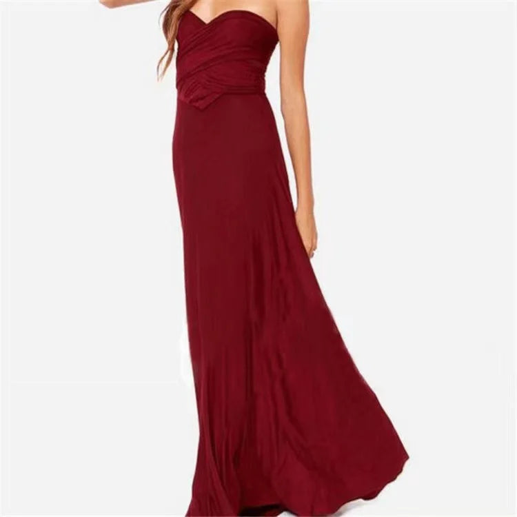 Alessia Jurk | Elegante Maxi Damesjurk met V-Hals en Strappy Details