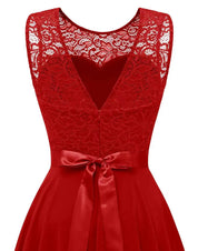 Serena Jurk | Asymmetrische Avondjurk met Vloeiende Rok en Kanten Details