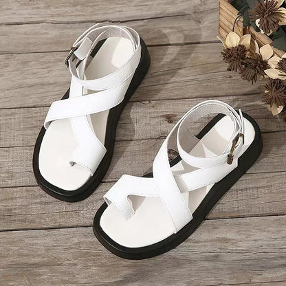 Afrozeh™ Dikke Gladiator Sandalen | Trendy Zomersandalen met Comfort, Grip en Duurzaamheid