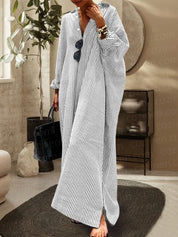 Adriana Jurk | Casual Zomerjurk met Strepenprint en Losse Pasvorm