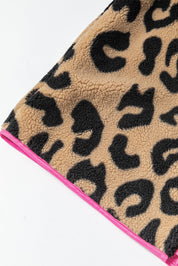 Patchwork Fleecejas met Luipaardprint | Comfort en Stijl in Eén