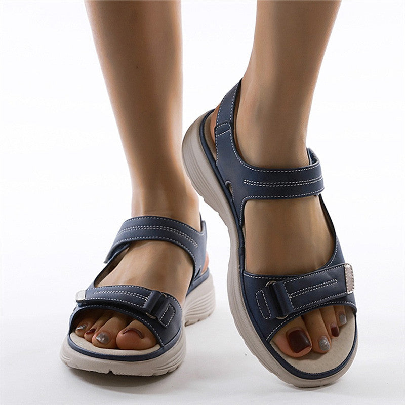 OrthoDaily Zomersandalen | Orthopedische Dames Sandalen met Brede Teendoos en Hielkussens