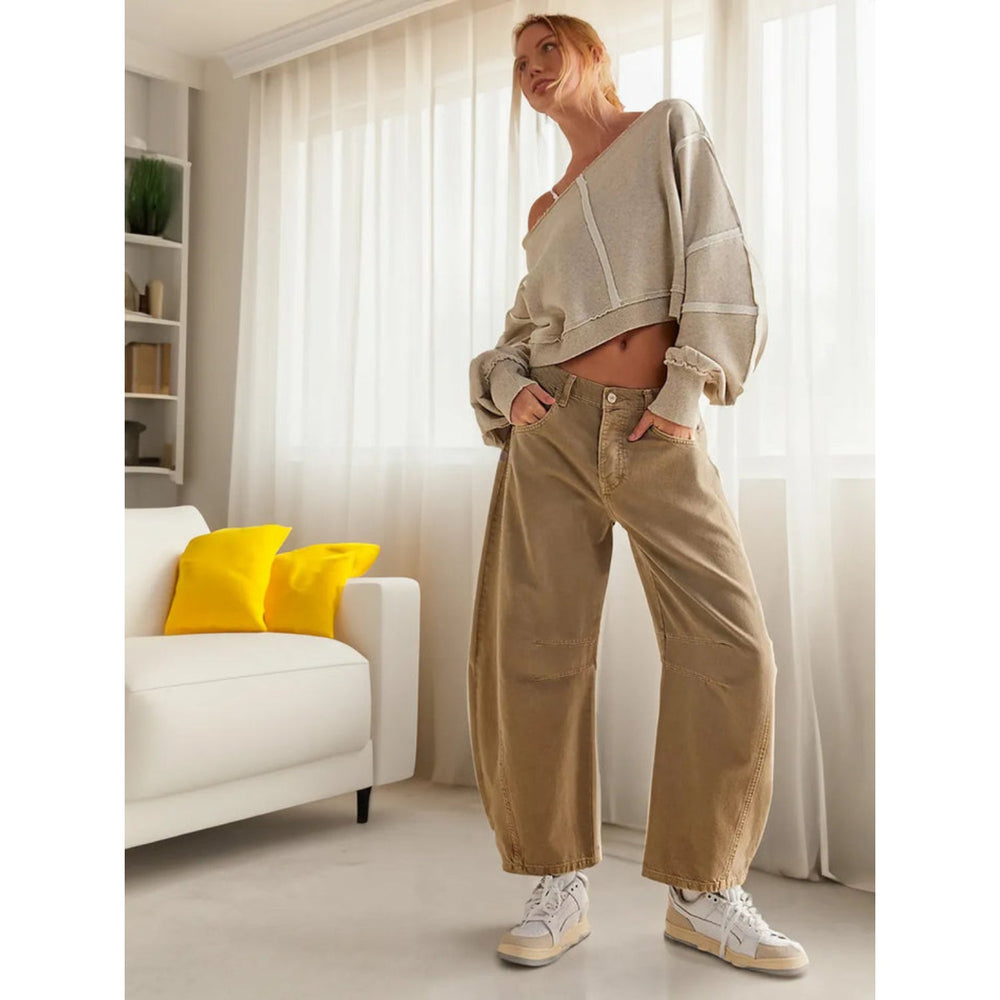 Anamalia Jeans | Wijde Pijpen Jeans met Hoge Taille en Luchtige Pasvorm