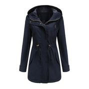 Dames Parka Jas Lichtgewicht Winddicht Ceintuur Capuchon - Zwart / Groen / Bruin - Maelen