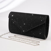 Luxe Glitter Clutch met Ketting | Elena Borsari