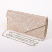 Luxe Glitter Clutch met Ketting | Elena Borsari