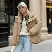 Noemi Oversized Jas | Warme Parka Damesjas met Capuchon en Dubbele Rits