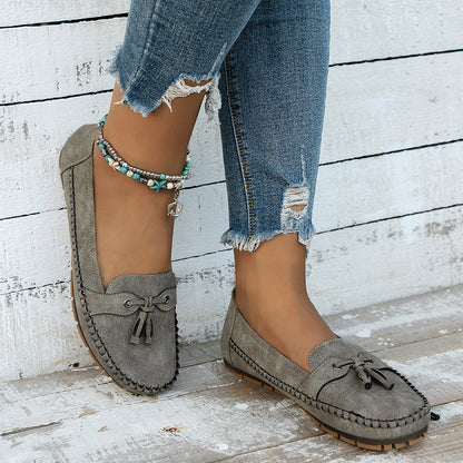 Alexis Loafers | Orthopedische Vintage Instappers Mocassins met Strik en Ergonomisch Comfort