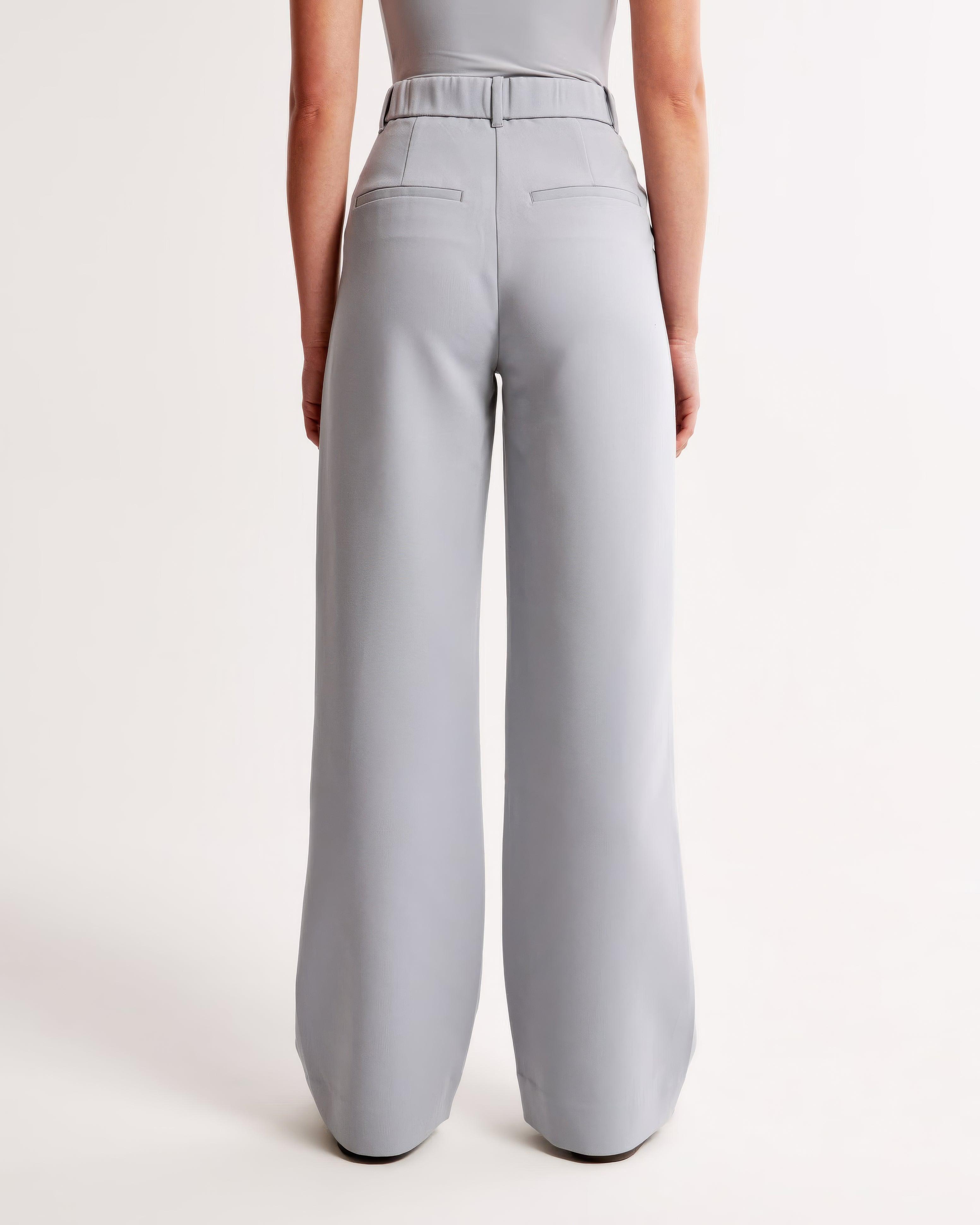 Bianca Hoge taille pantalon dames – geplooide pantalon met elegante tapered fit