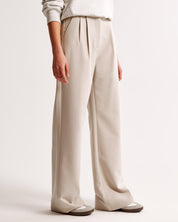 Bianca Hoge taille pantalon dames – geplooide pantalon met elegante tapered fit