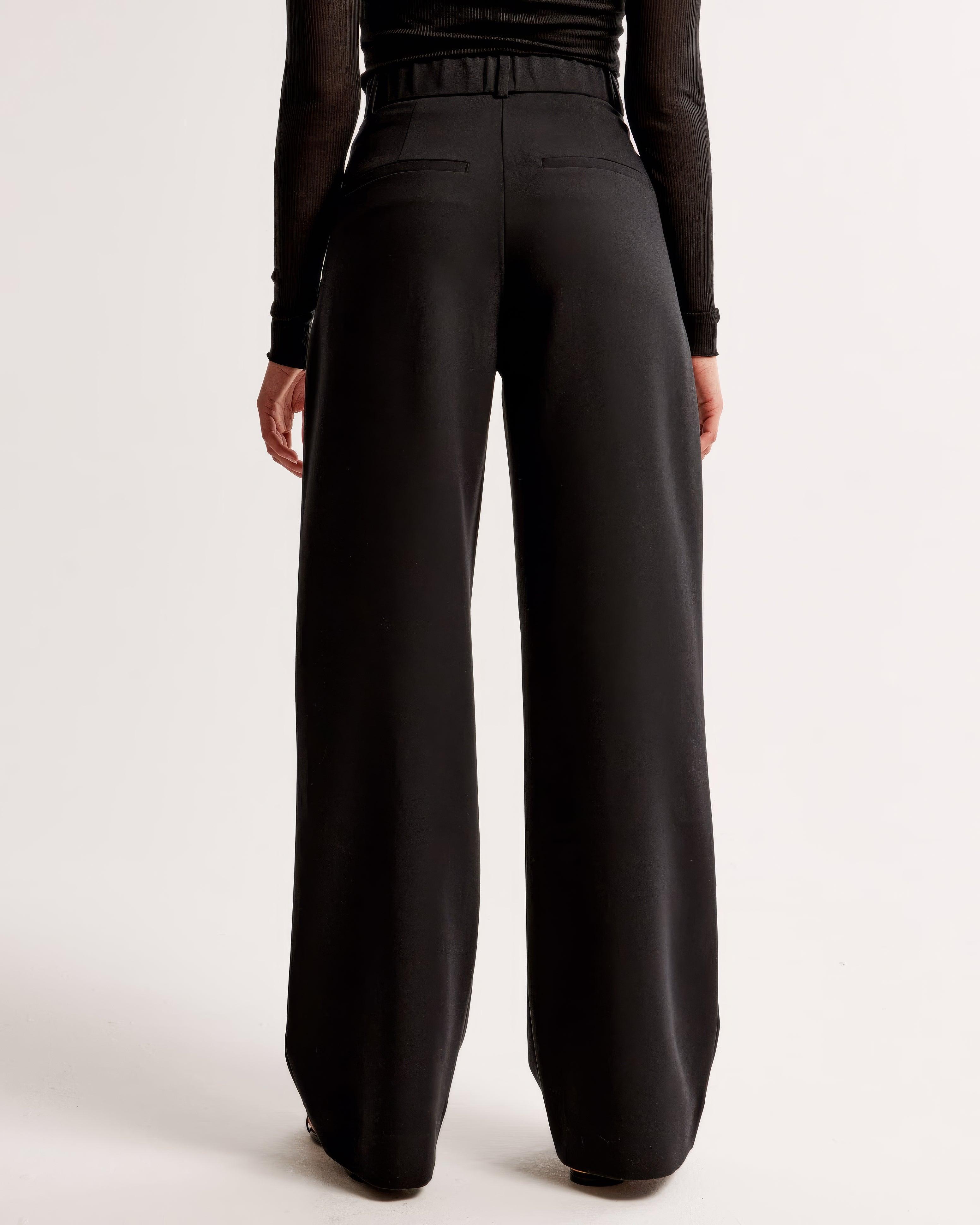 Bianca Hoge taille pantalon dames – geplooide pantalon met elegante tapered fit