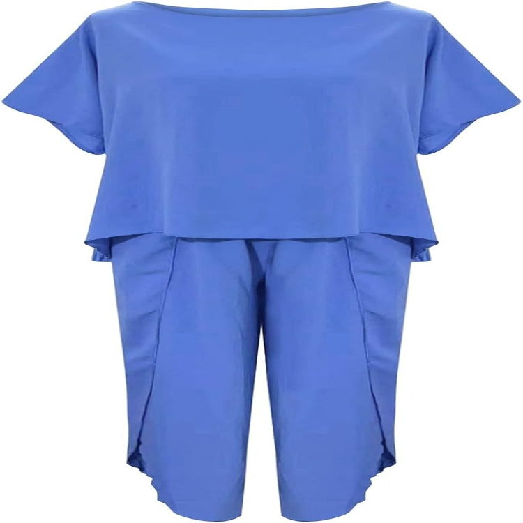 Daisy Set | Tweedelige Dames Set met Losvallende Culotte Broek en Comfortabele Top