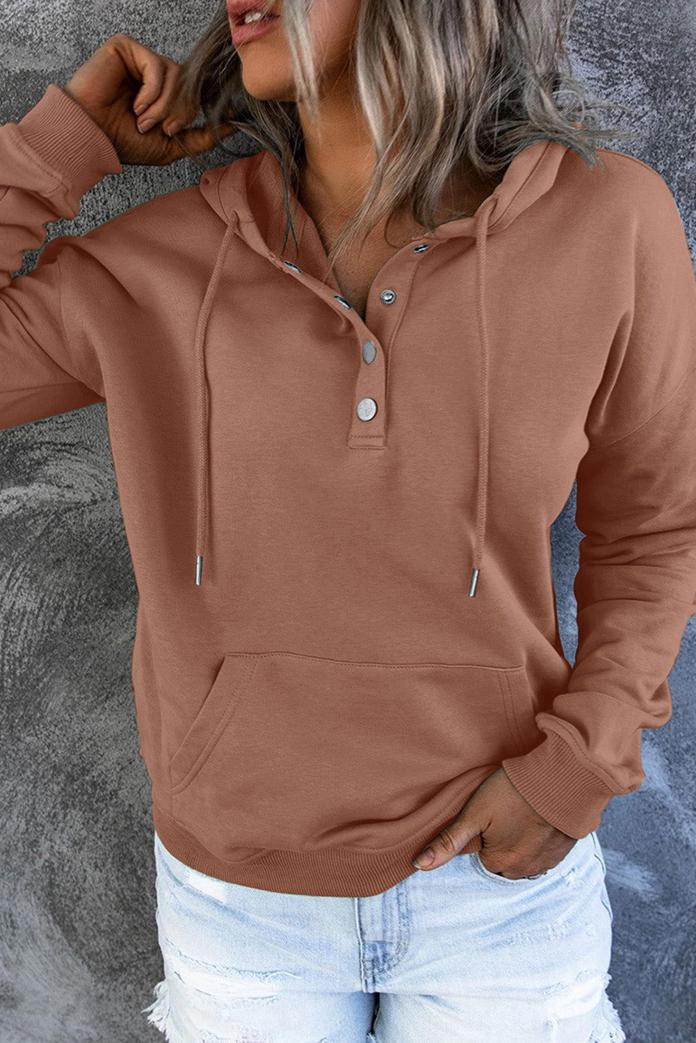 Luna Hoodie | Basic Dames Hoodie Trui met Comfortabele Pasvorm en Effen Design
