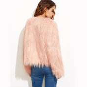 Sofia Kunstbont Jas | Zachte Dames Jas van Luxe Faux Fur met Open Pasvorm