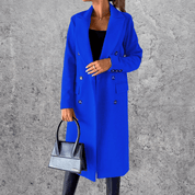 Aeris™ Winter Trenchcoat | Warme Damesjas met Reverskraag in Klassiek Design
