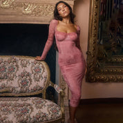 Anouk Jurk | Elegante Roze Jurk met Flatterend Silhouet en Luxe Comfort