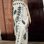 Airell Set | Tweedelige Zomerset met Elegante Blouse en Wikkelrok