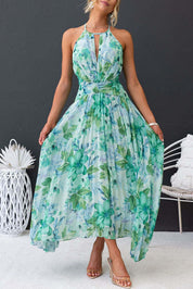 Aloysia Maxi Jurk | Zomerse Bloemenjurk met Elegante Taille en Luchtige Pasvorm