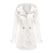 Dames Parka Jas Lichtgewicht Winddicht Ceintuur Capuchon - Zwart / Groen / Bruin - Maelen