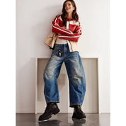 Anamalia Jeans | Wijde Pijpen Jeans met Hoge Taille en Luchtige Pasvorm